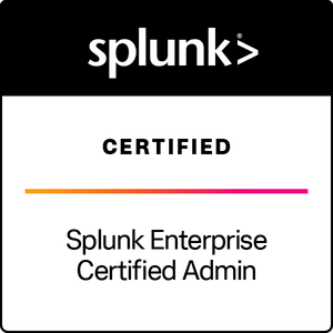 Splunk Enterprise Certified Admin badge