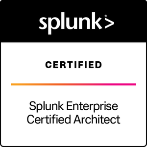 Splunk Enterprise Certified Architect badge